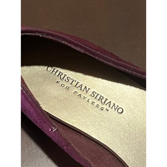 Marroon suede beautiful loafers/ slip ones size 8 - Picture 4 of 6